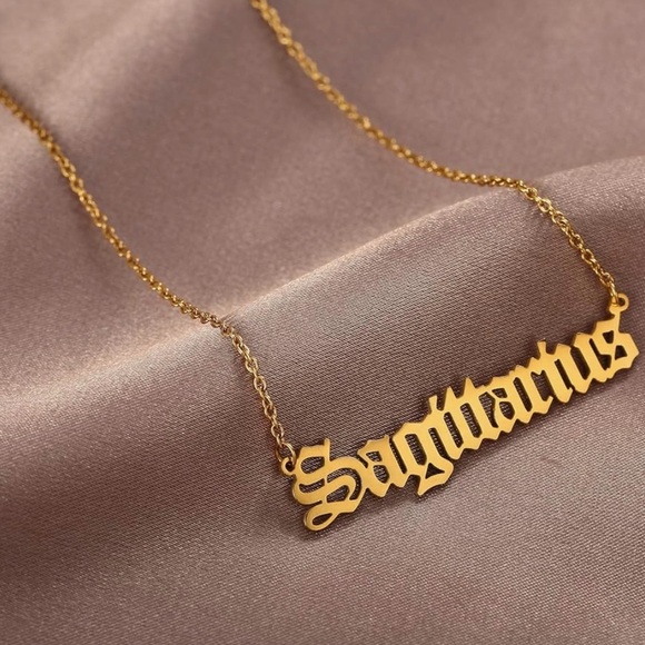 Sagittarius Zodiac Necklace 18’ gold plated 18kt - Picture 2 of 3